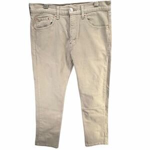 Levis 505 Jeans Mens 32X30 Light Brown Regular Fit Stretch Denim Casual Classic